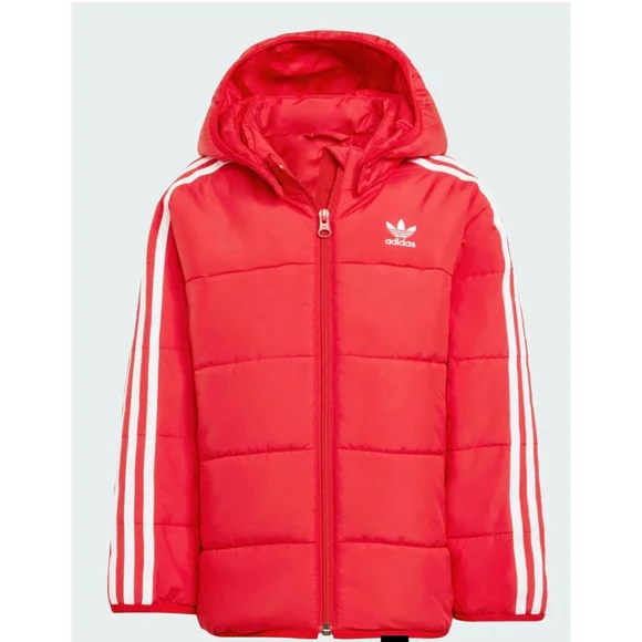 Adidas Kids Adicolor Jacket NWT Size 6/7 Red - Picture 1 of 6